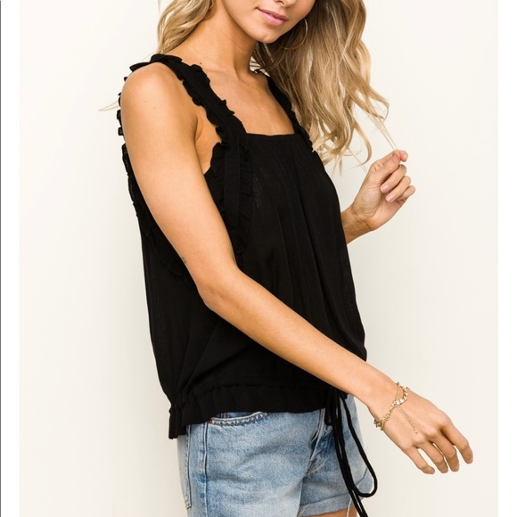 Black Sleeveless Top - Picture 7 of 8